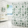 thumbnail image 1 of Zhourta PEVA Shower Curtain with Hooks Flower Printed Waterproof and Moisture Resistant Environmentally Friendly Bathroom Curtain Bathroom Partition Curtain 70.86x47.24in, 1 of 8