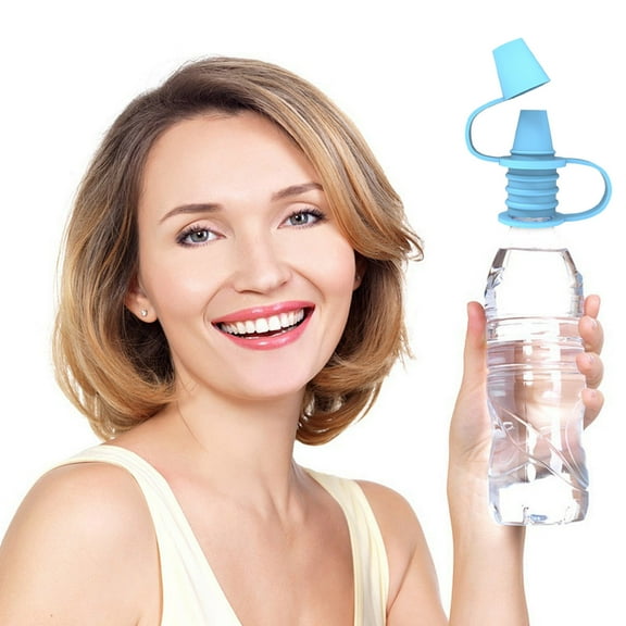 Zhourta Pouch Caps No Squeeze Water Bottle Spill Proof Suction Nozzle Minerals Water Bottle Cap Replacement Cap Kitchen Leakproof Oil Bottle Seals Nozzle