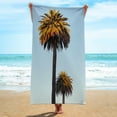 thumbnail image 1 of Zhourta Premium Beach Towels Microfiber Coconut Print Quick Dry Sand Free Ultra Soft Lightweight and Absorbent for Pool Sand Travel Hawaiian Style Tropical Paradise 30x59Inch, 1 of 6