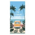 thumbnail image 1 of Zhourta Premium Beach Towels Microfiber Coconut Print Quick Dry Sand Free Ultra Soft Lightweight and Absorbent for Pool Sand Travel Hawaiian Style Tropical Paradise 27.5x59Inch, 1 of 3