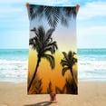 thumbnail image 1 of Zhourta Premium Beach Towels Microfiber Coconut Print Quick Dry Sand Free Ultra Soft Lightweight and Absorbent for Pool Sand Travel Hawaiian Style Tropical Paradise 30x59Inch, 1 of 6