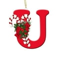 thumbnail image 1 of Zhourta Red 26 Letter Ornaments with Lollipop Deocr Hanging Christmas Tree Decorations 2025 Christmas Letters Ornaments A-Z Ornament Letters Decor, 1 of 7