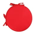 thumbnail image 1 of Zhourta Round Chair Cushion 12 Inch 2 Straps Tie-On Thickened Seat Pad Non-Slip Fabric with Straps for Dining Stool Kitchen Home Decor, 1 of 3