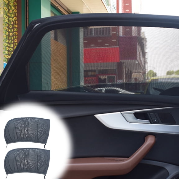 Zhourta SUV Car Mesh Window Cover for Side Windshield UV Protection Light Emission Eye Protection Summer Heat Insulation for Camping and Napping