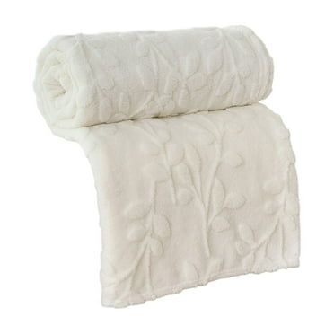 Zhourta Solid Color Faux Fleece Blanket 39.37x59.05in 3D pattern Double Sided Soft Sherpa Fleece Velvet Plush Throw Blanket Thick Blanket for Chair Sofa Bed Warm Soft Fleece Throw Blanket