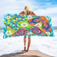 thumbnail image 1 of Zhourta Summer Beach Towel Beach Slippers Microfiber Double Sided Velvet Beach Towel Swimming Towel Versatile Beach Towel Lightweight Sand Free Quick Dry, 1 of 6