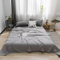 Zhourta Summer Cooling Blanket 39×59Inch Twin Cotton Thermal Blanket Lightweight Breathable Bed Throw Breathable Soft Comfortable Blanket for All Season