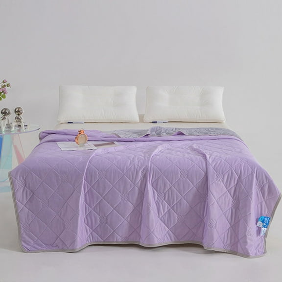 Zhourta Summer Quilt 39.3×59Inch Twin Lightweight Soft Quick Drying Cool Feeling Silk Summer Cool Feeling Airconditioning Quilt 7 Colors Optional