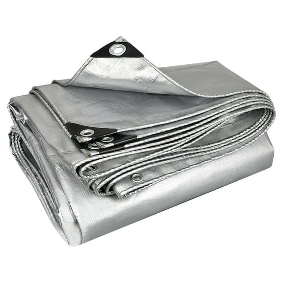 Zhourta Thickened Sun Shade Fabric 10x10ft Heavy Duty Outdoor UV Blocking Heat Resistant Tarp for Patio Garden Canopy Cover