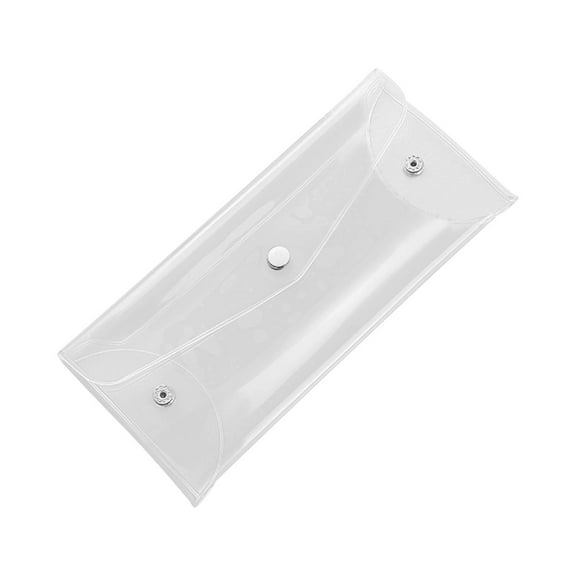 Zhourta Transparent Writing Pouch Large Capacity Zipper Storage Bag Teacher Exam Special Portable Supply Case Zipper Pouch Desk Organizer Stationery Bag