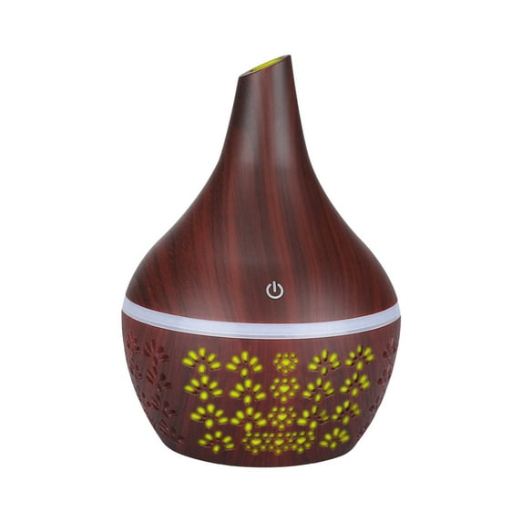 Zhourta Wood Grain Essential Oil Diffuser Humidifier Aromatherapy Machine for Home Office Relaxation and Wellness with Adjustable Mist Settings