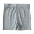 thumbnail image 1 of Zhouzou Kids Girls Dance Shorts Solid Color Breathable Bike Shorts Sizes 10-12 Years, 1 of 5