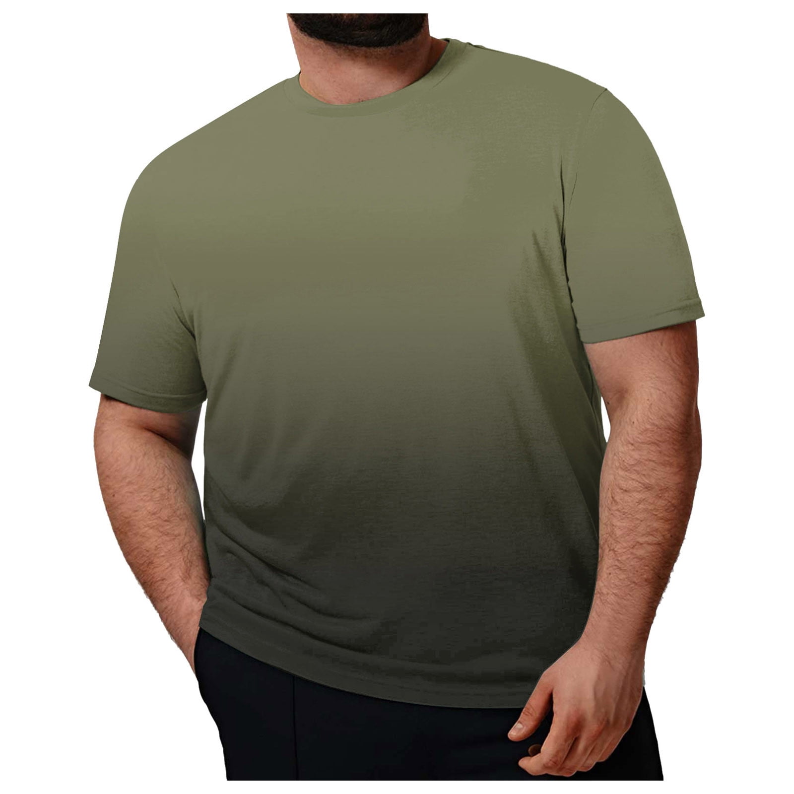 T-shirt offers men's summer loose plus fertilizer plus size men's short-sleeved stitchi