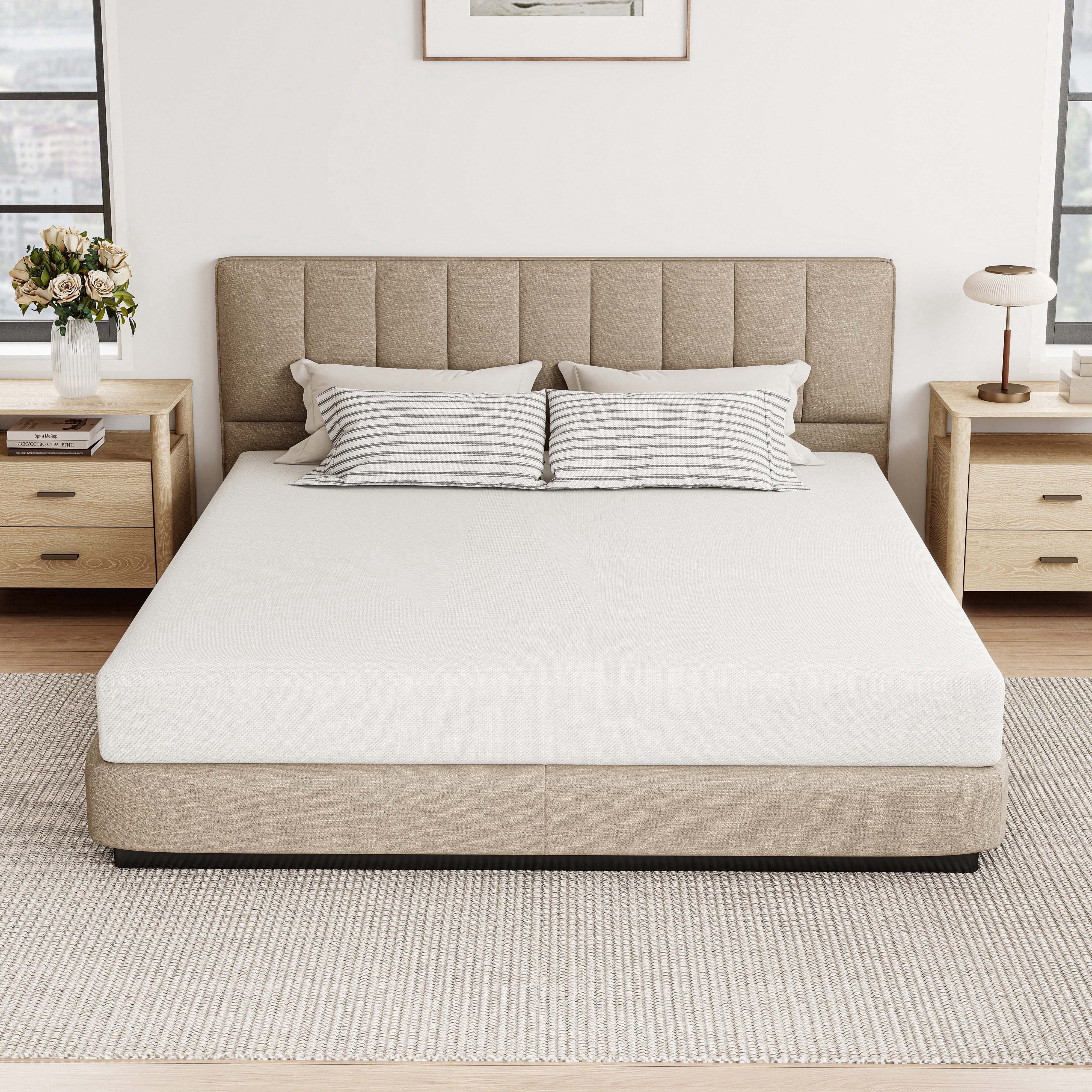 Zhovac 12 inch King size mattress,Medium Firm Memory Foam Mattresses in a box,CertiPUR-US,Adult