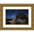 thumbnail image 1 of Zhu, Jingshu 18x13 Gold Ornate Wood Framed with Double Matting Museum Art Print Titled - Horsehead Rock, 1 of 4