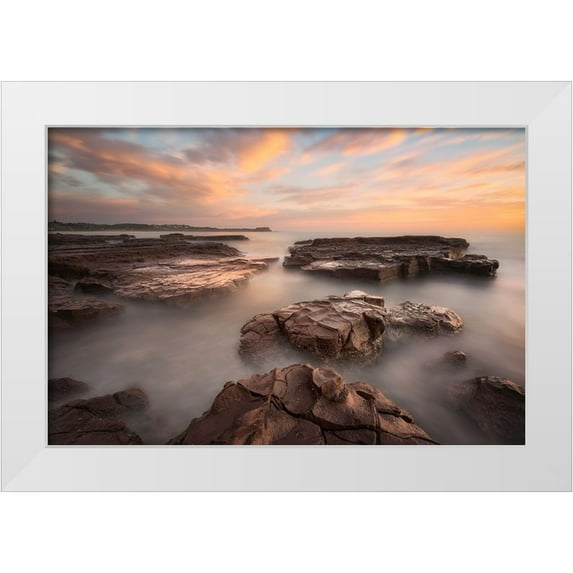 Zhu, Jingshu 18x13 White Modern Wood Framed Museum Art Print Titled - Summer Glow