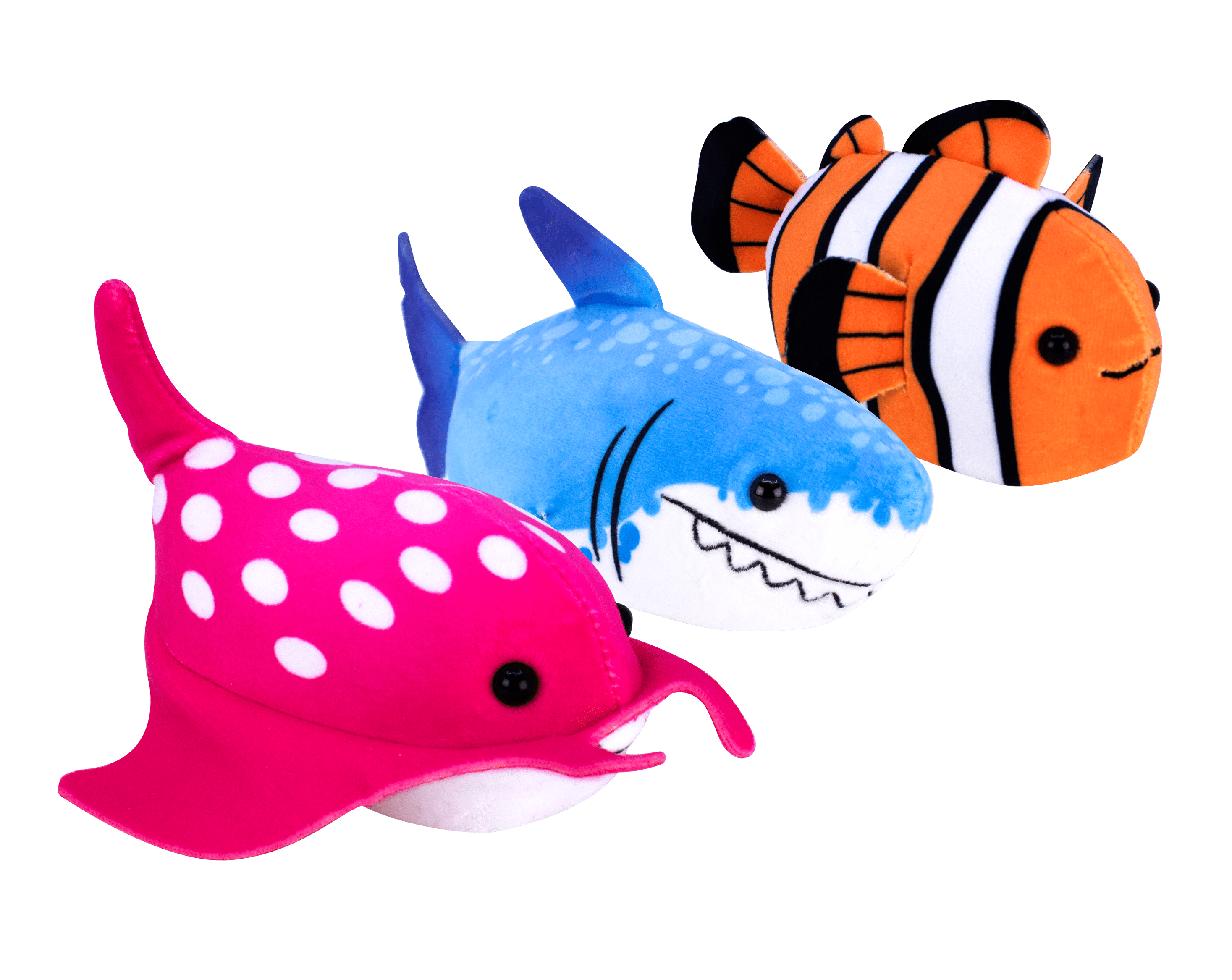Zhu Zhu Aquarium 3 Pack - Shark, Manta, Clownfish, Children Ages 4+