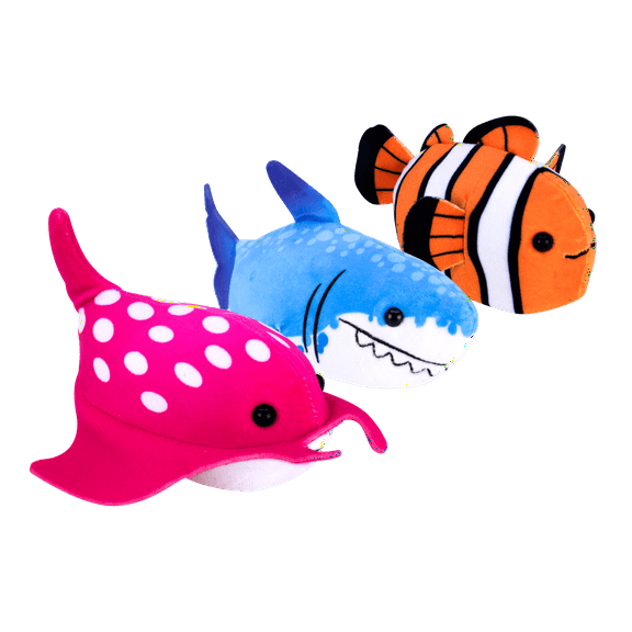 Zhu Zhu Aquarium 3 Pack - Shark, Manta, Clownfish, Children Ages 4+