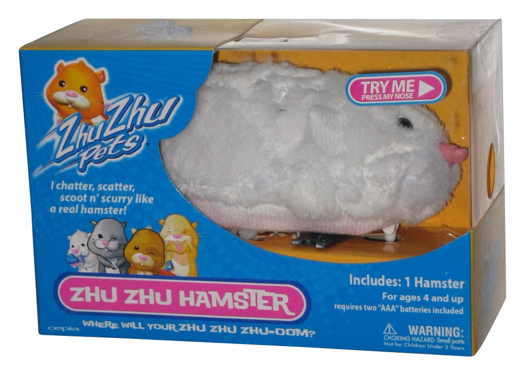 Zhu Zhu Pets Hamster Chunk - White 