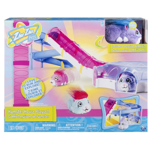 Zhu Zhu Pets – Hamster House Play Set with Slide and Tunnel