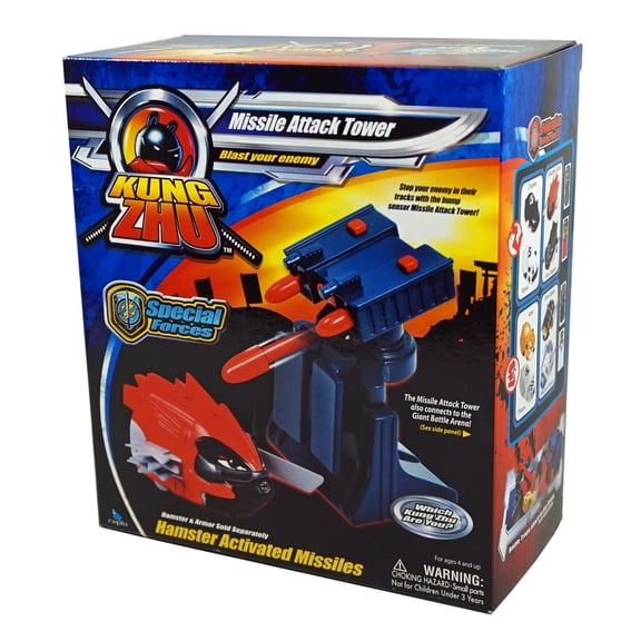 Zhu Zhu Pets - Kung Zhu Master Trap Missile Attack Tower - Hamster Activated Missiles