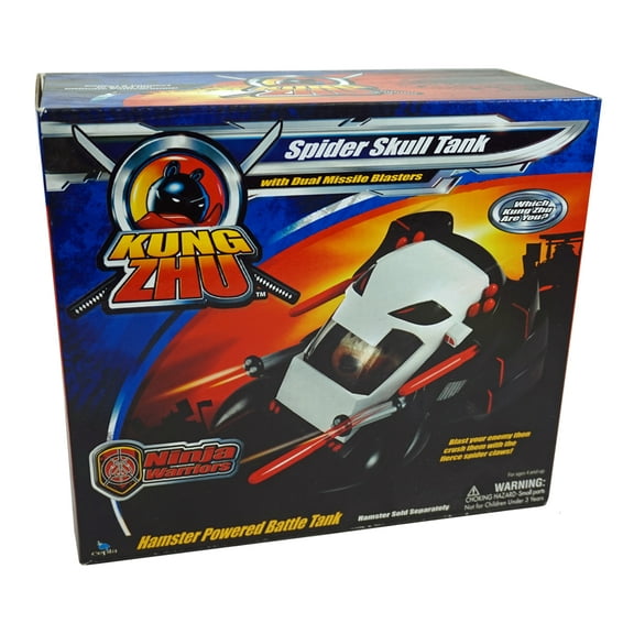 Zhu Zhu Pets Kung Zhu Vehicle Ninja Warrior Spider Skull Tank