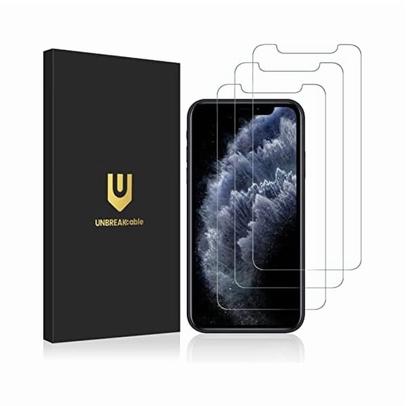 Zhu997 3-Pack Screen Protector for iPhone 11 Pro/XS/X, Double Shatterproof Tempered Glass [Easy Installation Frame] [9H Hardness] [HD Clear] [Case Friendly] for 5.8 Inch