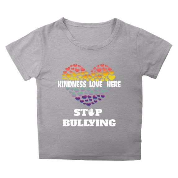 Zhuashum 12-13 Years Girls Tops Short Sleeve Round Neck Shirts Solid Color Letter Graphic Simple Tee Summer Sweet Wears Grey