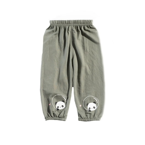 Zhuashum 12-18 Months Toddler Boys Pants Solid Color Wide Leg High Waist Loose Fit Everyday Wear Demin Pants Retro Wear Green