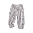 thumbnail image 1 of Zhuashum 18-24 Months Pants For Boys Solid Color Wide Leg High Waist Loose Fit Everyday Wear Demin Pants Handsome Daily Wear Grey, 1 of 3