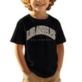 thumbnail image 1 of Zhuashum 3-4 Years Boy T Shirt Letter Graphic Round Neck Short Sleeve Tops Summer Daily Tee Comfy Daily Wear Black, 1 of 4