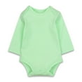 thumbnail image 1 of Zhuashum Baby Girl Onesies 0-3 Months Solid Color Cartoon Print Jumpsuit Soft Crewneck Long Sleeve Romper Holiday Adorable Girls Outfit Green, 1 of 3