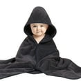 thumbnail image 1 of Zhuashum Baby Hooded Bath Towel For Boys Girls Cartoon Bathrobe Coral Towel Shower 31.5 X 31.5 Inches Comfortable Gift Grey, 1 of 3