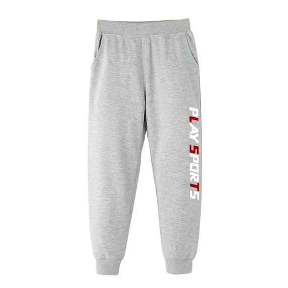Zhuashum Baseball Pants Youth Boys 7-8 Years Toddler Baby Solid Color Trousers Sport Pants Loose And Warm Ankle Length Slim Leg Sports Pants Casual Boy Clothes Grey