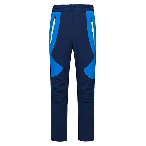 Zhuashum Baseball Pants Youth Boys 7-8 Years Windproof Breathable With Rain Warm Outdoor Trousers Children'S Hiking Trousers Ski Pants Cute Daily Wear Navy