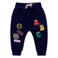 thumbnail image 1 of Zhuashum Boys Pants Cartoon Prints Straight Leg Trousers High Waist Casual Pants Jogger Pant Fall Winter Casual Comfortable Sweatpants Navy 6-12 Months, 1 of 4