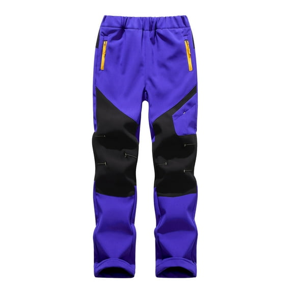 Zhuashum Boys Pants Colorrblock Straight Leg Trousers High Waist Casual Pants Jogger Pant Winter Casual Comfortable Sweatpants Bu2 8-9 Years