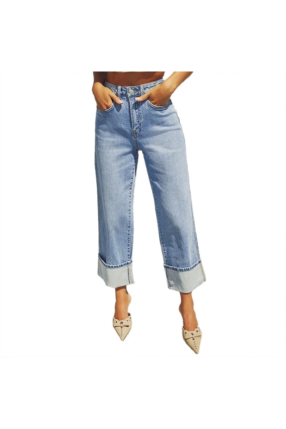 Christmas Sweat Pants For Womenswide Straight Leg Jeans Baggy Boyfriends Stretchy Denim Pants High Waist Trendy Fall Trousers Lightweight Gift Light Blue Xl
