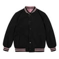 thumbnail image 1 of Zhuashum Coats For Boys 9-10 Years Long Sleeve Winter Casual Children Solid Color Bomber Jacket Flight Jackets Spring Varsity Coat Comfortable Clothes Pink, 1 of 9