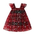thumbnail image 1 of Zhuashum Dresses For Girls Fall Winter Toddler Sleeveless Christmas Holiday Party Dress Dance Party Dresses Clothes Classic Girl Clothes 5-6 Years, 1 of 4