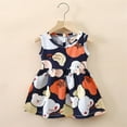 thumbnail image 1 of Zhuashum Flower Girl Dress 4-5 Years Easter Sleeveless Bunny Dress Summer Round Neck Cartoon Printing Dress Adorable Outfits Blue, 1 of 3