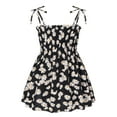 thumbnail image 1 of Zhuashum Flower Girl Dress 4-5 Years Toddler Dress Floral Kids Dress Baby Beach Dress&Skirt Adorable Playsuit Black, 1 of 3