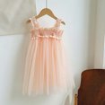 thumbnail image 1 of Zhuashum Flower Girl Dresses For Wedding 2-8 Years Summer Round Neck Solid Color Dress Soft Sleeveless Sundress Simple Style Girl Clothes Pink, 1 of 5