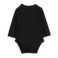 thumbnail image 1 of Zhuashum Onesies 18-24 Months Solid Color Cartoon Print Jumpsuit Crewneck Long Sleeve Romper Holiday Basic Cute Girls Outfit Black, 1 of 4