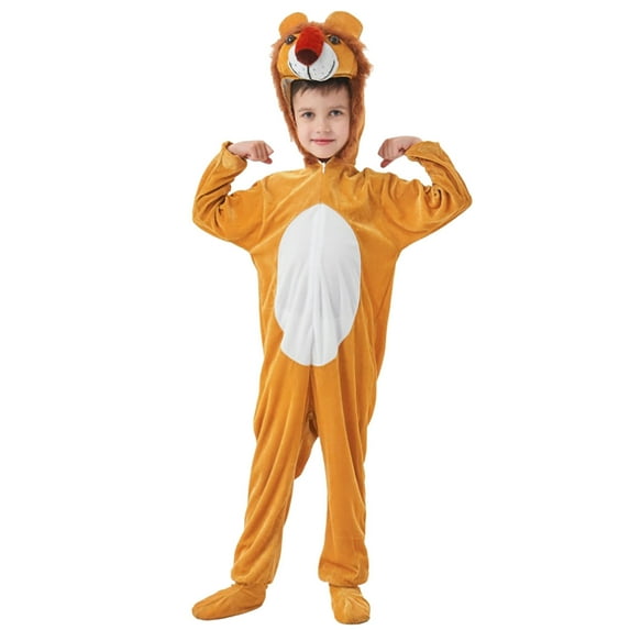 Zhuashum Onesies 0-135 Months Unisex 10-12 Years Long Sleeve Children Jumpsuit Hooded Suit Party Jumpsuit Zipper Warm Sleepwear Suit Cute Boy Clothes Orange