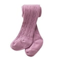 thumbnail image 1 of Zhuashum Socks For Boy Girls 6-12 Months Toddler Solid Color Fall Winter Cable Knit Tights Footed Leggings Pantyhose Stocking Pants Light Weight Casual Wear, 1 of 5