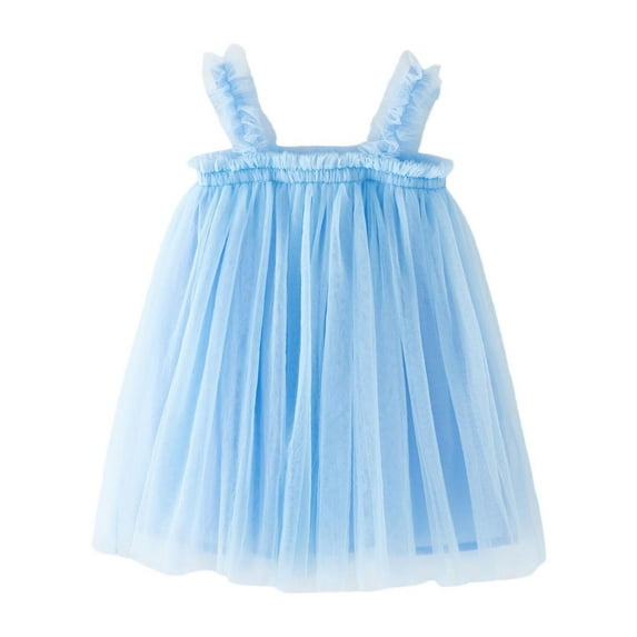 Zhuashum Toddler Girls Sleeveless Tulle Holiday Party Wear Dress Dance Party Princess Dresses Clothes,Size:12-18 Months