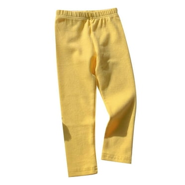 Zhuashum Toddler Pant For Boys Girl The Children'S Baby Cute Leisure And Soft Leggings And Toddlers Wear Trousers Light Yellow Lightweight Daily Wear 12-24 Months
