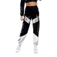 thumbnail image 1 of Zhuashum Womens Christmas Pajama Pantsstraight Leg Nightclub Leisure Sports Street Hop Slacks With Pocket Party Shiny Colorful Pants Jogger Trousers Adorable Clothes Black S, 1 of 7