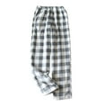thumbnail image 1 of Zhuashum Womens Christmas Pajama Pantswinter Solid Color Plaid Prints Soft Casual Slacks With Pockets Elastic Waisted Jogger Trousers Adorable Clothes Grey Xl, 1 of 5